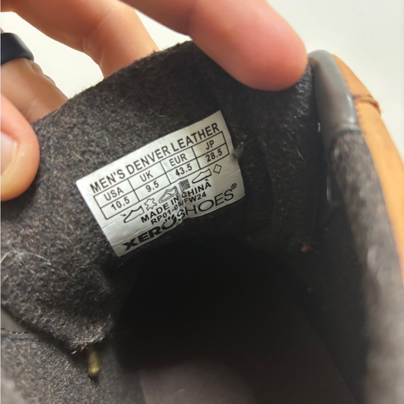 Xero Shoes Denver Leather Barefoot Boots Brown Tan Men’s 10.5 Mint! - Picture 10 of 12